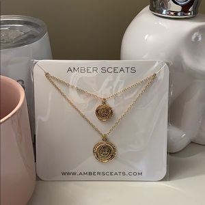 NWT Amber Sceats Double Coin Necklace
